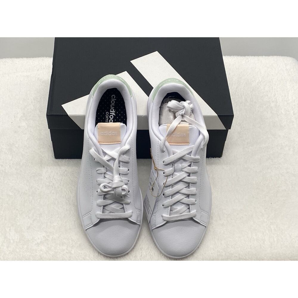 adidas Women’s Advantage‎ Shoes Sneakers Size 9 White Green